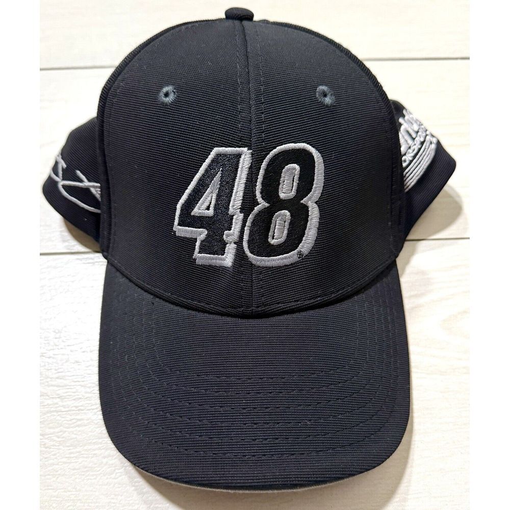 NASCAR Adult Number‎ 48 Jimmie Johnson Performance mens black hat Size large